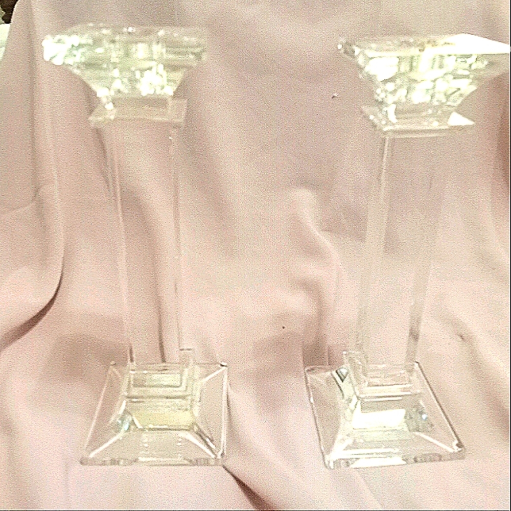Mikasa Crystal Candlesticks Set of Two